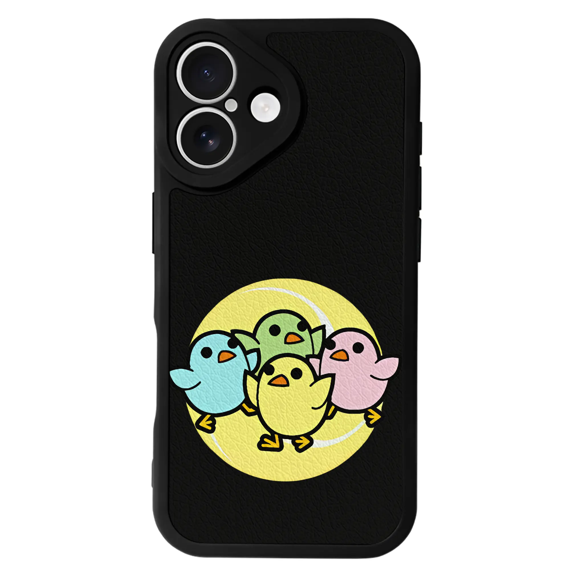 太鼓の達人 グッズ - IPhone 16シリーズ対応 ・ シリコンスマホケース ・ レザー調 ・ 高精度フィット ・ 耐衝撃 ・ ワイヤレス充電対応 ・ 精密カット